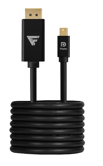 Cable Game Factor Mini Display Port A Display Port 4k 2 Mts Ch. Oro 24k (mdtd400), Game Factor